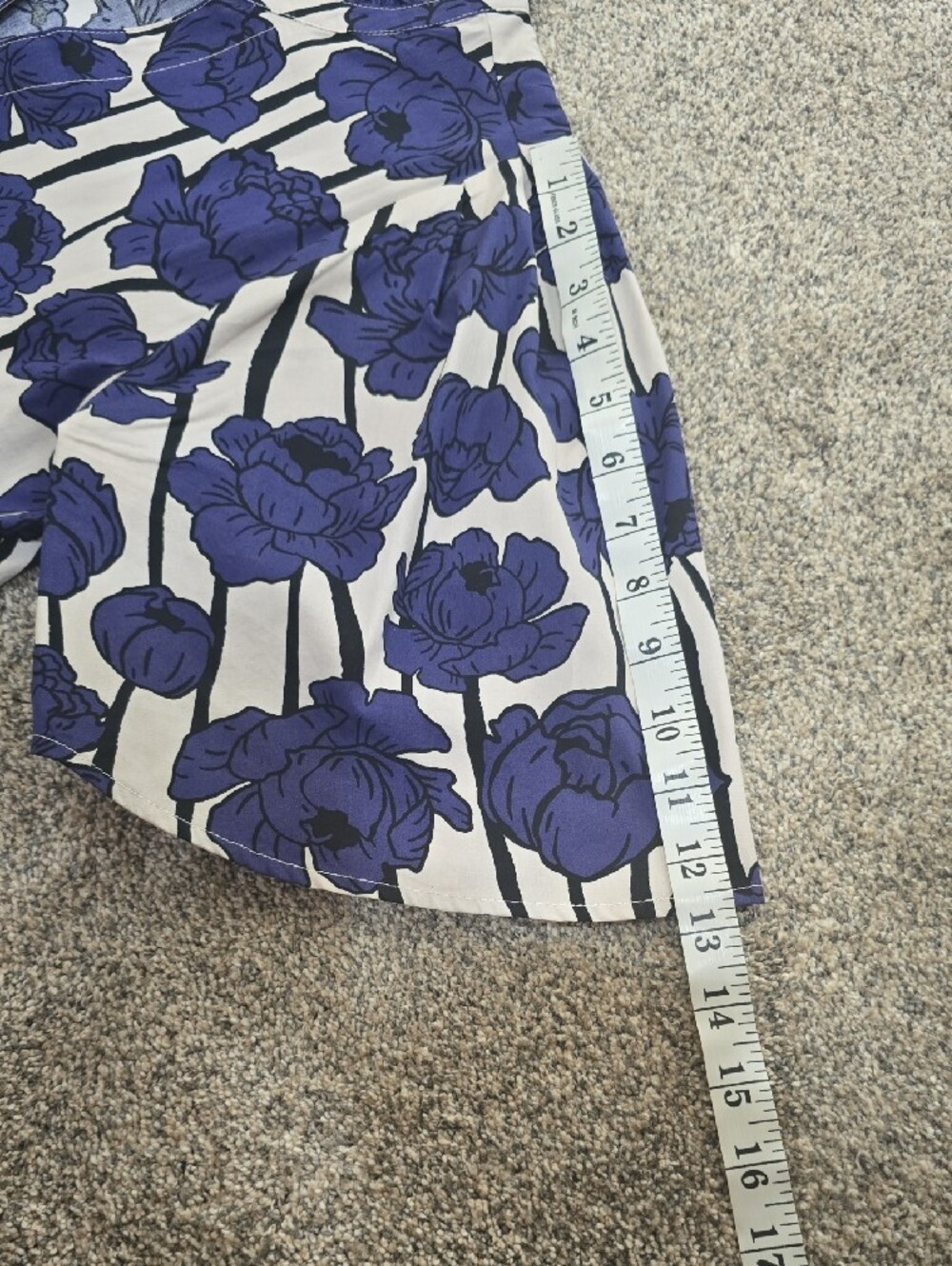 Mud Pie Purple Floral Tiered Dress - Picture 7 of 8